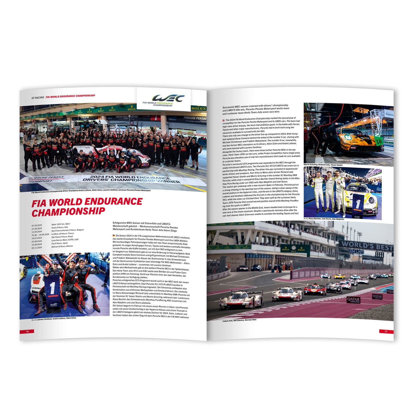 2024 Limited Edition AO Racing Porsche Sport Book