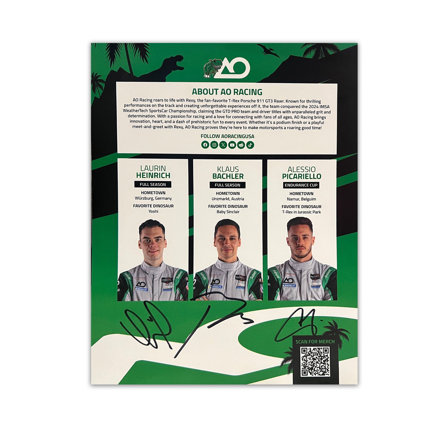 2025 Signed Rexy Hero Card
