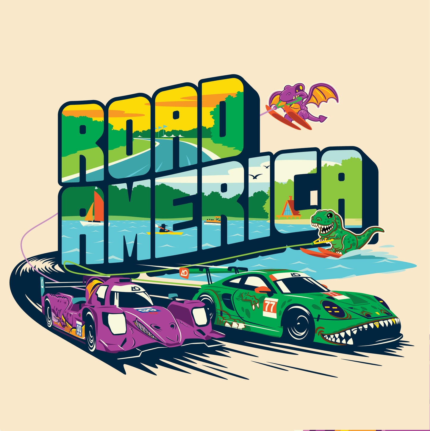 Unisex Road America Tee
