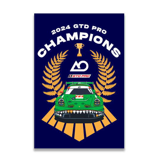 2024 GTD Pro Champions Wreath Poster