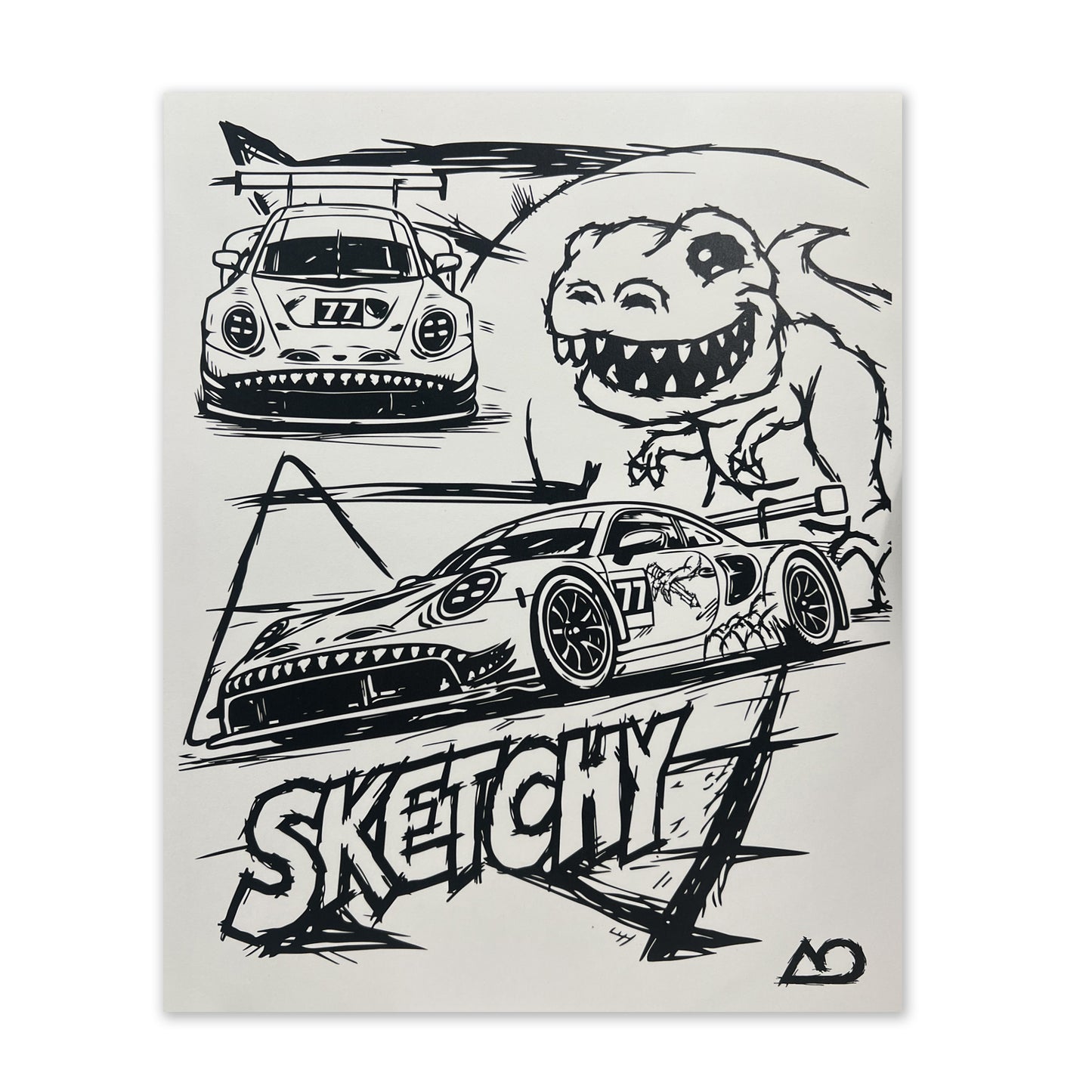Sketchy Hero Card