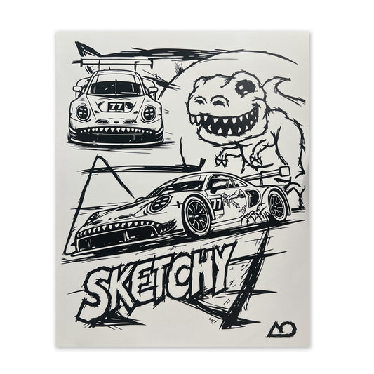 Sketchy Hero Card