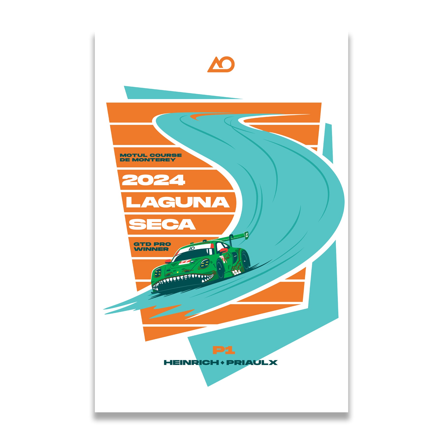 2024 Laguna Win Poster – AO Racing