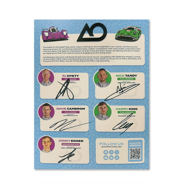 2026 Road America Signed Hero Card