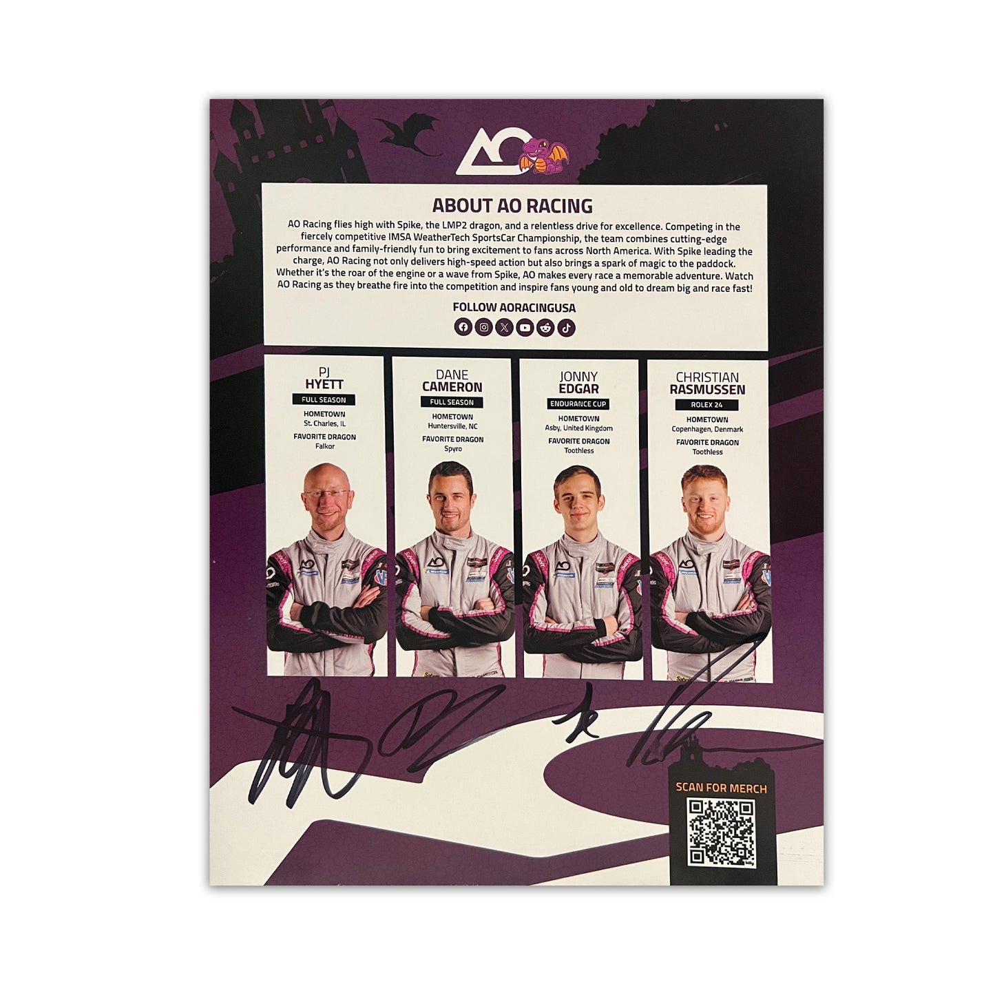 2025 Signed Spike Hero Card