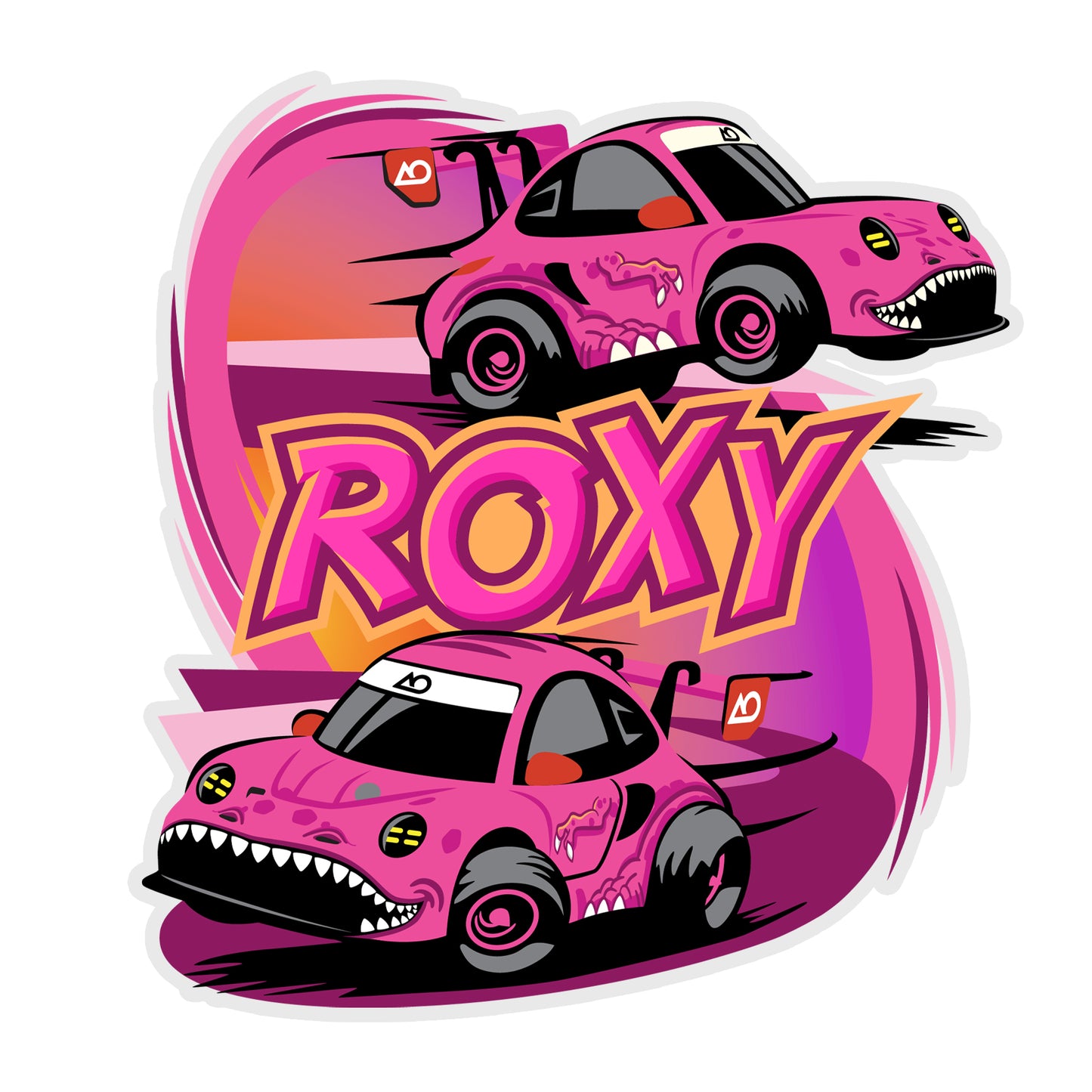 Roxy Car Sticker