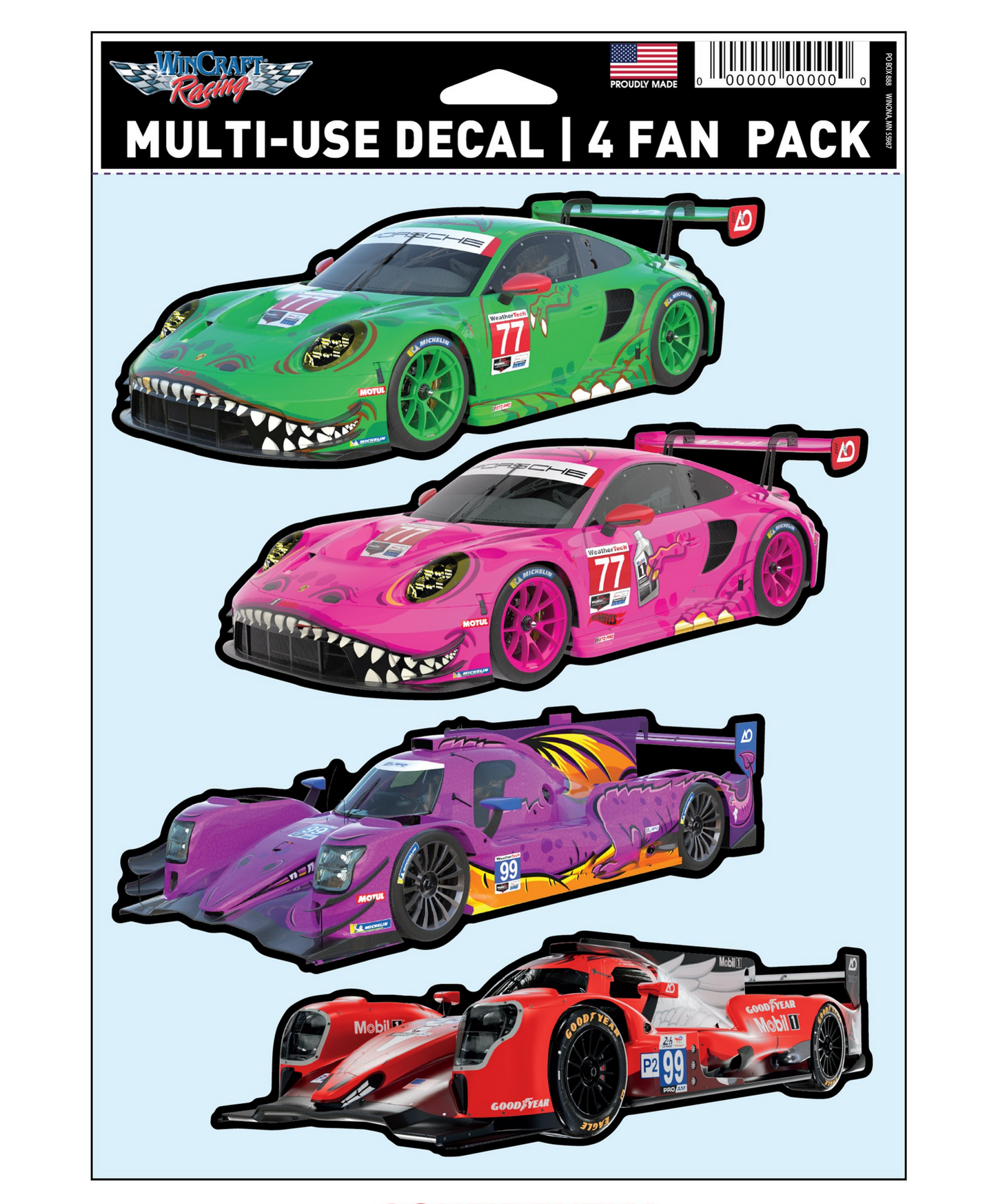 4-Car Lineup Decal Sheet (COMING SOON)